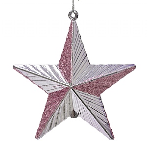 Decoris Crystal Lilac Star 9cm