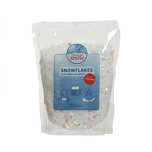 Decoris Snowflakes with Iridescent Glitter Bag
