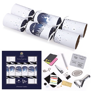 Tom Smith Box of 6 14" Silver Premium Crackers (FSC)