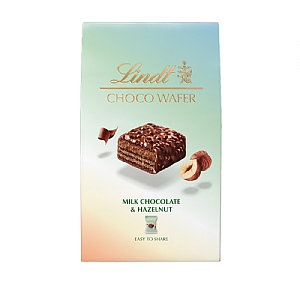 Lindt Milk Hazelnut Choco Wafer Sharing Box 135g