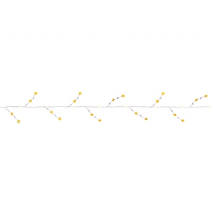 Premier Gold & Silver Warm White LED Garland