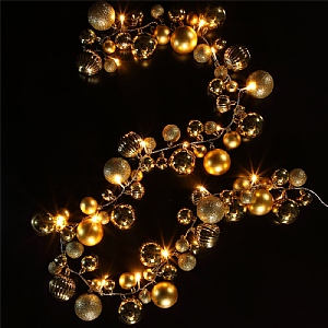 Noma Gold Bauble Cluster Garland