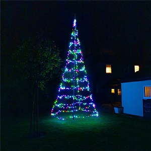 Noma Starry Nights Flagpole Tree 6m (Lights Only)