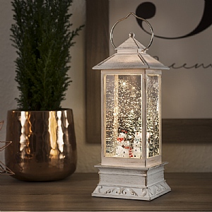 Konstsmide Snowman Water Lantern (Battery Operated)