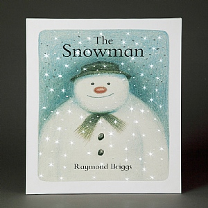 Snowtime Fibre Optic 20x25cm The Snowman Raymond Briggs Book Canvas (Battery Operated)