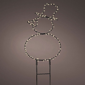 Lumineo Warm White Outdoor Snowman Path Lights (100 LEDs)
