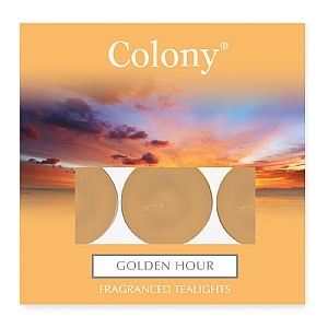 Wax Lyrical Colony Pack of 9 Tealights Golden Hour