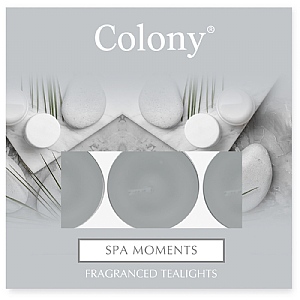 Wax Lyrical Colony Pack of 9 Tealights Spa Moments
