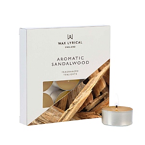 Wax Lyrical Aromatic Sandalwood Box of 9 Tea Lights