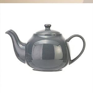 Siip Solid Glaze 6 Cup Teapot - Grey