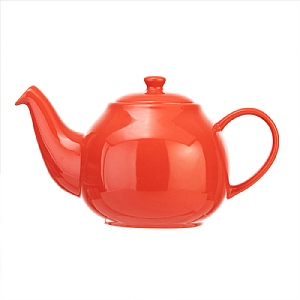 Siip Solid Glaze 2 Cup Teapot - Red