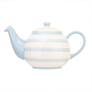 Siip Wide Stripe 6 Cup Teapot - Blue