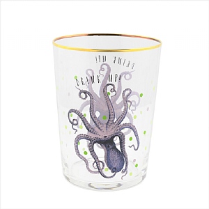 Yvonne Ellen Octopus Hi Ball Glass 55cl