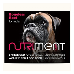 Nutriment Raw Boneless Beef Formula Frozen Dog Food 500g