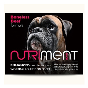 Nutriment Raw Boneless Beef Formula Frozen Dog Food - Adult (500g)