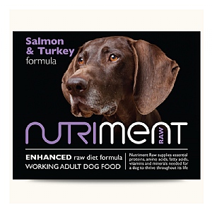 Nutriment Raw Salmon & Turkey Formula Frozen Dog Food - Adult (500g)