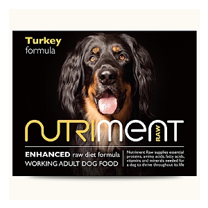 Nutriment Raw Turkey Formula Frozen Dog Food - Adult (500g)