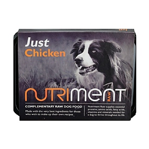 Nutriment Raw Just Chicken Frozen Dog Food 500g