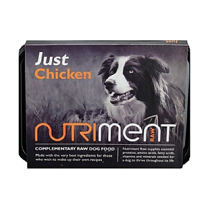 Nutriment Raw Just Chicken Frozen Dog Food - Adult (500g)