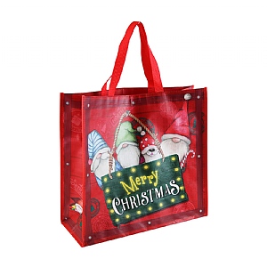 Gonk Merry Christmas Jumbo Square Woven Gift Bag