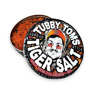 Tubby Toms Tiger Salt Korean Style Garlic & Chilli Seasoning Tin