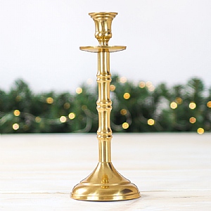 Medium Gold Aluminium Candle Stand