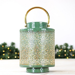 Sage Green Large Iron Lantern