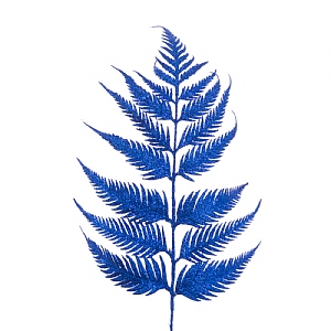 Sparkle Leather Fern Leaf 55cm