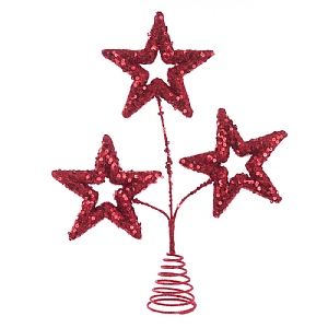 Glitter Star Tree Topper 35cm