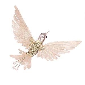 Beaded Hummingbird Clip 20cm
