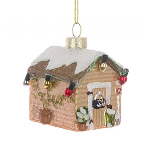 Floralsilk Glass Garden Shed 7cm