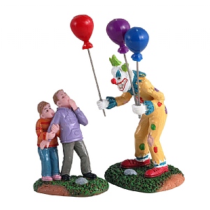 Lemax Creepy Balloon Seller (Set of 2)