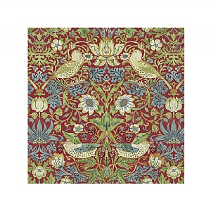 Strawberry Thief Red Lunch Napkins