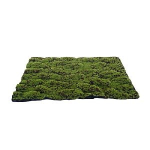 My Village Medium Green & Brown Artificial Moss Mat 70cm x 50cm