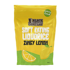 Black Liquorice Company Soft Liquorice Zingy Lemon Pouch (165g)