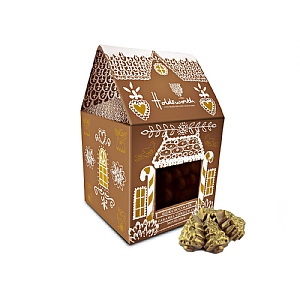 Gingerbread House with Xmas Tree Caramels 150g