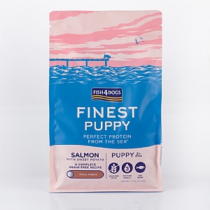 Fish4Dogs Finest Salmon with Sweet Potato Small Kibble Dry Dog Food - Puppy (1.5kg)