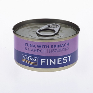 Fish4Dogs Finest Tuna with Carrot & Spinach Tin 85g