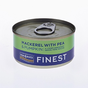 Fish4Dogs Finest Mackerel with Pumpkin & Pea Tin 85g