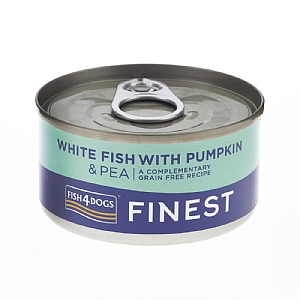 Fish4Dogs Finest White Fish with Pumpkin & Pea Wet Dog Food (85g)