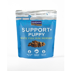 Fish4Dogs Support+ Puppy White Fish Morsels Digestion 150g