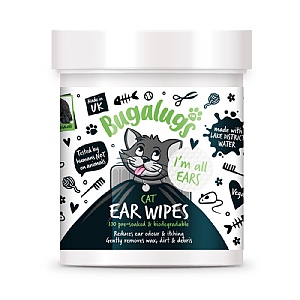 Bugalugs Soothing Ear Wipes for Cats (100 Pack)