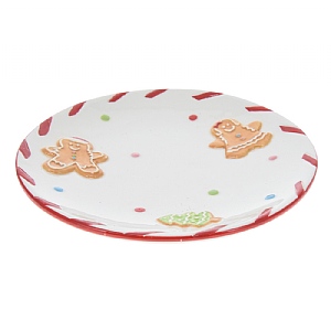 Gingerbread Embossed Plate