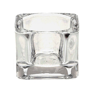 Crystal Effect Glass Tealight Holder
