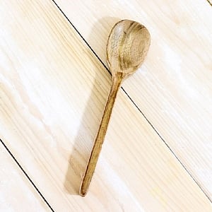 Long Wooden Spoon Light Brown - 30cm