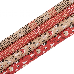 Kraft Fresco 3m Wrapping Paper (Assorted Designs)