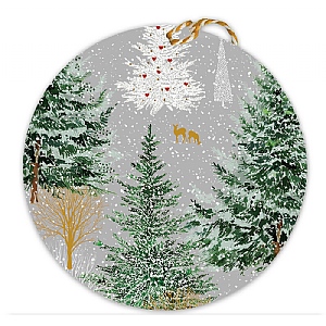 Frosty Grove Silver Gift Tags (Pack of 6)