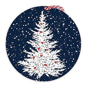 Frosty Grove Navy Gift Tags (Pack of 6)