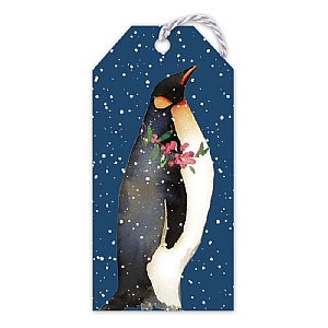 Polar Penguins Navy Gift Tags (Pack of 6)
