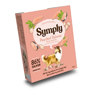 Symply Grain Free Poached Salmon Wet Dog Food - Adult (396g)